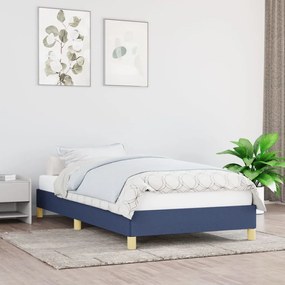 Giroletto Senza Materasso Blu 90x190 Cm İn Tessuto /