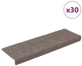 Tappetini Autoadesivi Per Scale 30 Pz Crema 65x21x4 Cm /