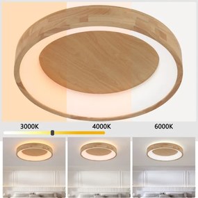 Brilagi-LED Lampada da soffitto FALCON WOOD LED/40W/230V 3000/4000/6000K 60 cm in legno