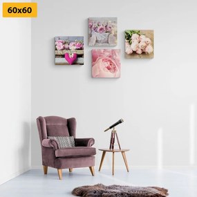 Set di quadri – Fiori in stile vintage
