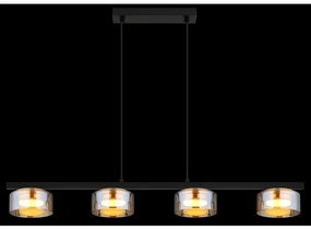 Globo 16055-4HG - Lampadario LED a sospensione con filo HIGGINS 4xGX53/6W/230V fumé/marrone