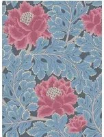 Cole & Son Carta da parati Aurora - Cerise & Cerulean Blue on Midnight