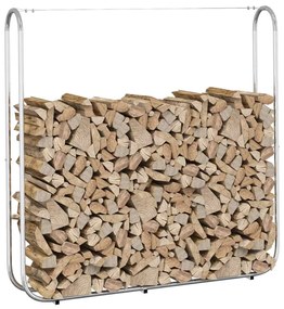 Rastrelliera Per Legna 150x25x150 Cm İn Acciaio Zincato /