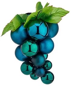 Palla di Natale Uva Piccolo Azzurro Plastica 15 x 15 x 20 cm