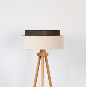 Brilagi - Lampada da terra LED Stile BOHO 1xE27/15W/230V crema/marrone