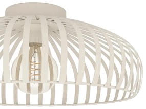 Eglo 901747 - Plafoniera MOGANO 1xE27/40W/230V diametro 43 cm color crema