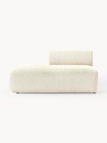 Modulo chaise longue componibile in tessuto bouclé Sofia