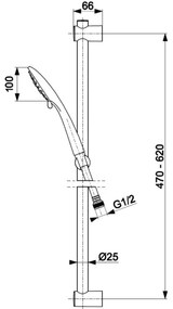 KFA Armatura 841-365-31 - Set da doccia MOZA ottone/oro