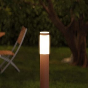 Paletto da Giardino 100cm CORTEN IK06 IP54 base E27