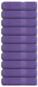 Asciugamani 10 Pz Viola 50x100 Cm 360 G/m² 100% Cotone /