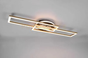 Twister plafoniera led 30w 4500lm, 2700 - 6000k rettangolare nera e...