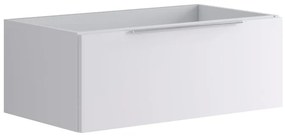 Mobile da bagno sotto lavabo Brera bianco opaco L 79.5 x H 30 x P 45.5 cm 1 cassetto, lavabo non incluso