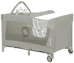 Lionelo - Lettino da viaggio FLOWER Cappuccino