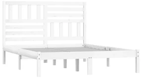 Giroletto bianco in legno massello di pino 140x190 cm