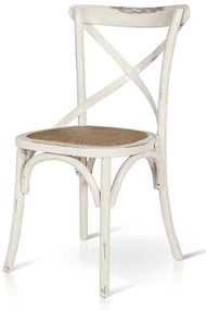 ABBY - sedia moderna in legno con seduta in paglia