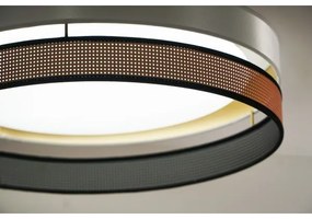 Duolla- Plafoniera LED ROLLER DUO SHINY LED/24W/230V diametro 45 cm bianco/rame