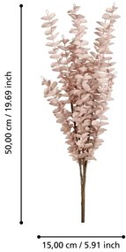 Eglo 428215 - Fiore artificiale GANNAN 50 cm rosa