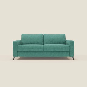 Alaya Divano letto matrimoniale dai morbidi cuscini in tessuto impermeabile T03 verde acqua