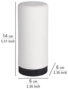 WENKO 54670100 - Dispenser EASY SQUEEZ-E 6x14 cm bianco/nero