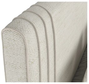 Letto matrimoniale imbottito beige con contenitore 180x200 cm Musca - Maison de Rêve