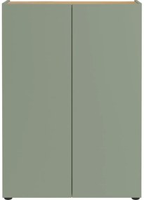 Scarpiera verde chiaro con effetto rovere 74x105x33 cm Alviano – Germania
