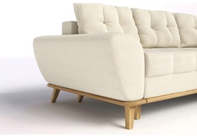 Divano letto angolare crema (penisola a destra) Balitco - Ropez