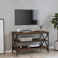 Mobile Porta TV Rovere Marrone 80x40x50 cm in Legno Multistrato 825791