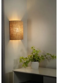 Duolla - Applique YUTE 1xE27/15W/230V diametro 20 cm marrone