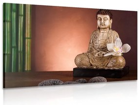 Stampa su tela – Buddha meditante