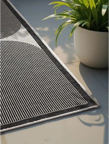 Tappeto da interno/esterno bianco e nero 120x170 cm Duet Bowen – NORTHRUGS