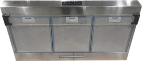 Cappa Cucina Aspirante 90x48 cm acciaio inox Kumtel
