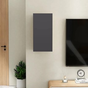 Mobile Porta TV Grigio 30,5x30x60 cm in Legno Multistrato