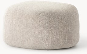 Pouf ovale in bouclé Wolke
