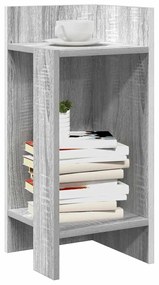 Tavolini Laterali 2 Pz Con Ripiano Grigio Sonoma 25,5x27x60 Cm /