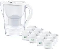 Caraffa filtrante 2,4 L Marella Brita con 12 filtri Maxtra Pro All in 1