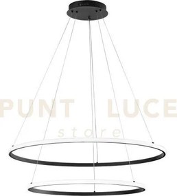 Lampadario a sospensione led axis nera 70w 6850lm cct 3000 4000 650...