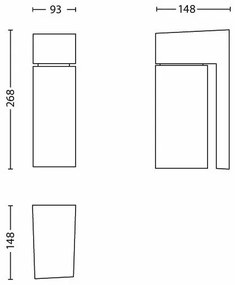 Philips - Applique da esterno BORDER 1xE27/23W/230V IP44 grigio