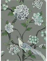 Coordonne Tapete Bird Song - Steel