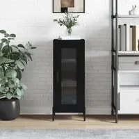 Credenza Nero 34,5x34x90 cm in Legno Multistrato 828805