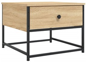 Tavolino da salotto rovere sonoma 51x51x40 cm legno multistrato