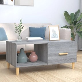 Tavolino salotto grigio sonoma 89,5x50x40 cm legno multistrato