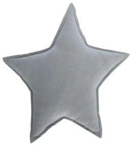Kave Home - Cuscino stella Noor 100% cotone (GOTS) grigio 44 x 30 cm