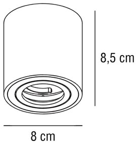 Nordlux - Faretto SABONIS 1xGU10/40W/230V nero