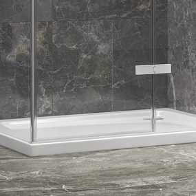 Box doccia 80x70 bianco battente 70cm laterale fisso 80cm | KT5000B - KAMALU