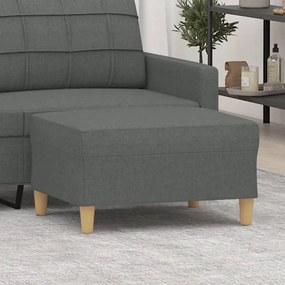 Poggiapiedi Grigio Scuro 70x55x41 Cm İn Tessuto /