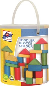 Blocchi da costruzione colorati in cartone - 100 pz