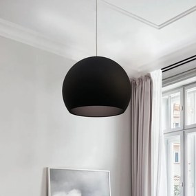 Lampadario Moderno Joe nero  E27 Ø25cm LUMICOM