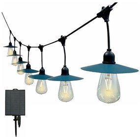 Catena LED solare 15xLED/0,2W/3,7V 15,6 m 3000K IP44 2400 mAh