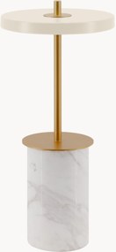 Lampada da tavolo piccola a LED portatile con luce regolabile in marmo Asteria