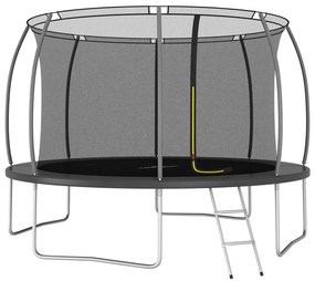 Set Trampolino con Rete di Sicurezza Rotondo di diverse dimensioni e capacità, Set Trampolino Rotondo 366x80 cm 150 kg